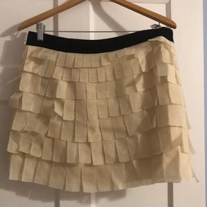 Sz 10 jcrew fringe skirt.